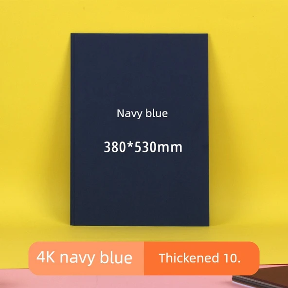 4K Ekstra Kalın 480G Renkli Sert Karton - Lacivert 10 Sayfa