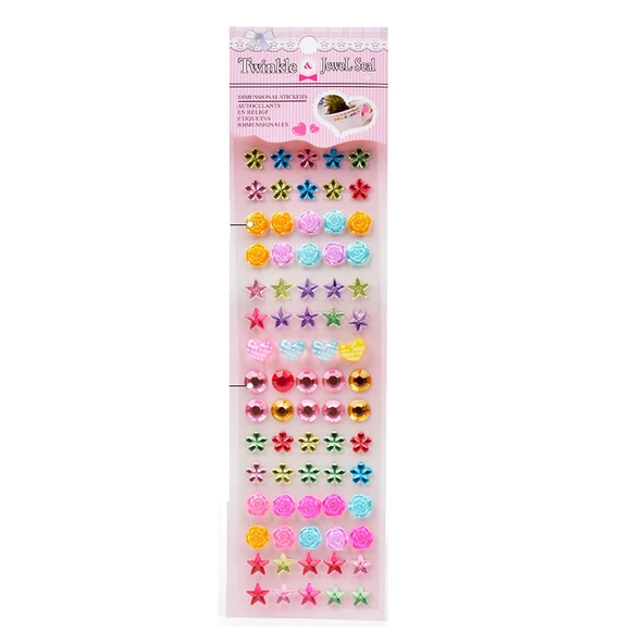 DIY Kristal Çocuk Stickerları - 98 Çizgi Film Matkap Çocuklar Beş Tekrar Etmez Toplam 490 Sticker - 6