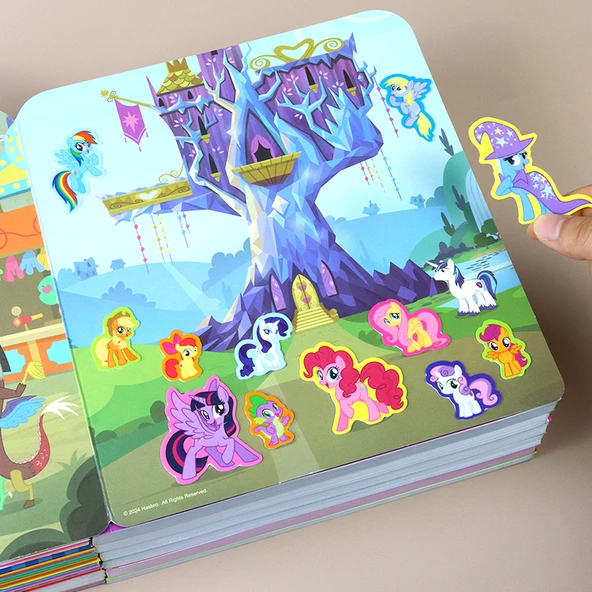 Çocuklar için Jel Çıkartma Kitabı - Pony Paulie Magnetik Sessiz Kitap - 1 - Resim 12