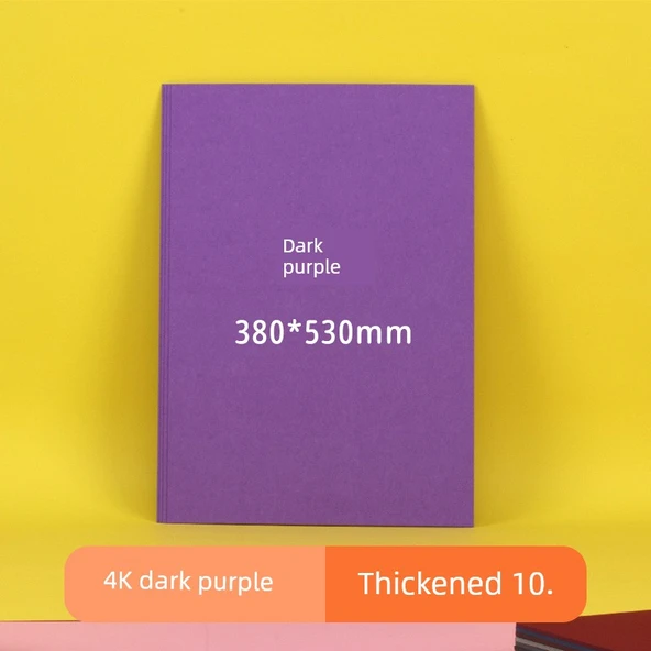 4K Ekstra Kalın 480G Renkli Sert Karton - Koyu Mor 10 Sayfa