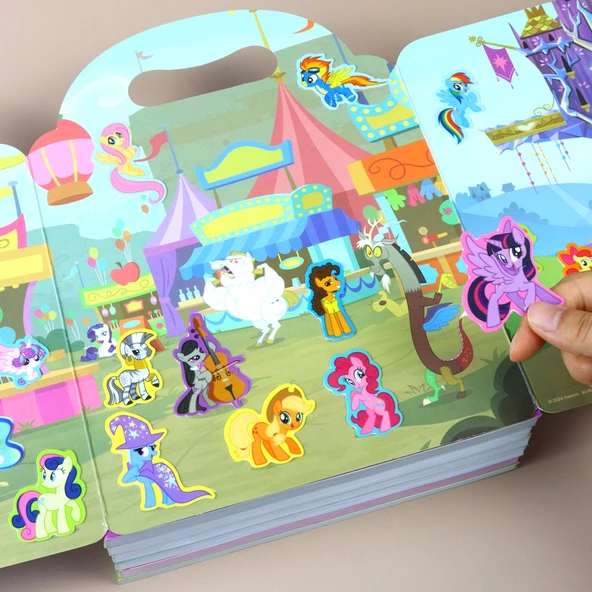 Çocuklar için Jel Çıkartma Kitabı - Pony Paulie Magnetik Sessiz Kitap - 1 - Resim 2