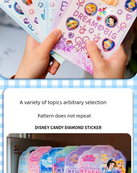 3D Prenses Elsa Sticker Seti - Sallanan Su Macunu Buz ve Kar Sophia Sihirli Uçuş Süper Mickey Su Altında - Resim 8