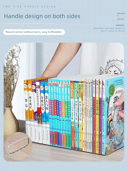 Büyük Kapasiteli Kalın Şeffaf Plastik Depolama Kutusu - Uygulama Kalın - Uzatma Uzunluğu Artırılmış/2/Çıkartma Gönderilir (A4 Kitap Alabilir) - 4