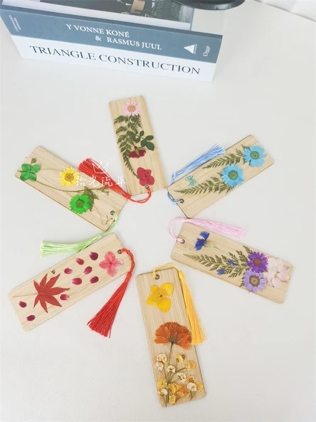 DIY Bitki Örneği Ayraç Malzeme Paketi - 12 Çiçek - 4 Ayraç Malzeme Paketi Suit M - Resim 5