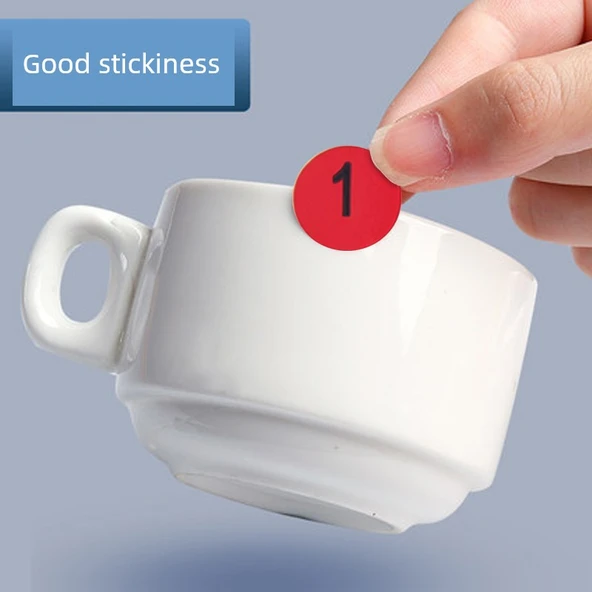 Su Geçirmez Yuvarlak Numara Etiketleri - Su Geçirmez Lazer 1-20 Kodu - Resim 5