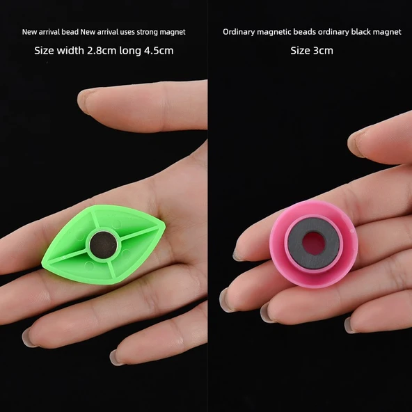 Eğitici Manyetik Boncuklar 4.5CM Pembe Sarı Mavi 30'lu Kutu - 10