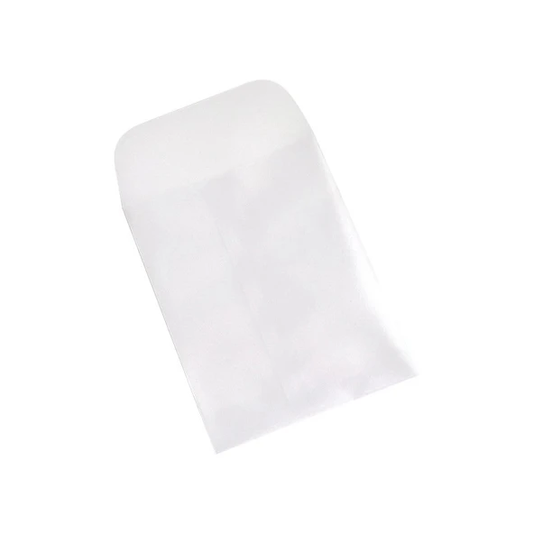Yarı Şeffaf Kağıt Zarf - Sülfürik Asit Kağıt Zarf Dikey Orta Boy 10 Paket - 6