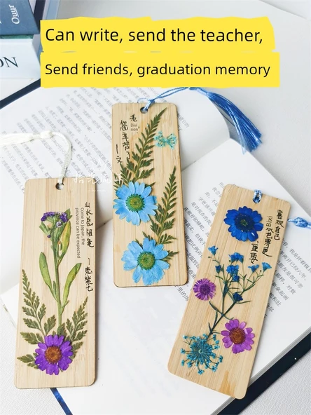 DIY Bitki Örneği Ayraç Malzeme Paketi - 12 Çiçek - 4 Ayraç Malzeme Paketi Suit M - Resim 2