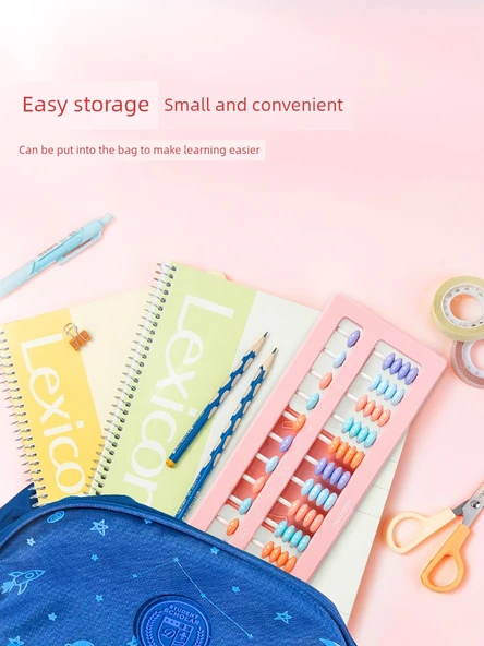 Eğitici Abaküs - Tek Tuşla Sıfırlama - 7 Boncuk - 13 Dişli Temel Sıfırlama Abaküs - Ekli Tablo - Resim 6