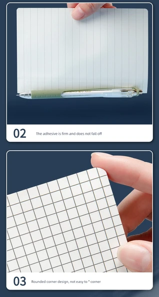 Genişletilebilir Yapışkan Notlar - Izgara - 2 Paket (Artan + Büyük) - 11
