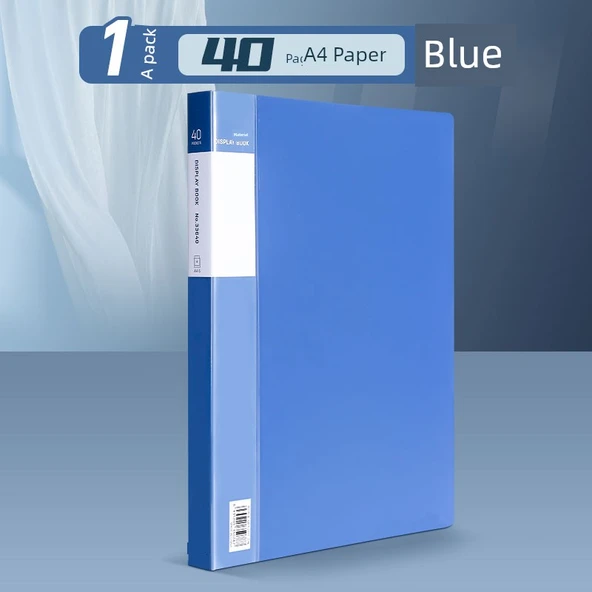 A4 Delikli Klasör - Tekli Paket/40 Sayfa