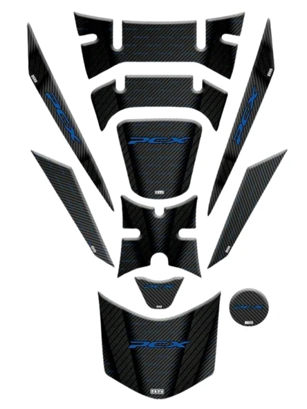 HONDA PCX 2018 - 2020 UYUMLU TANK PAD SET 008