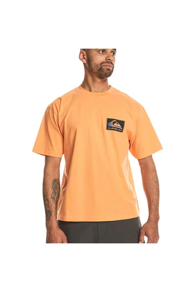 Back Flash Ss Erkek Turuncu Günlük Stil T-shirt Eqyzt07605-25178