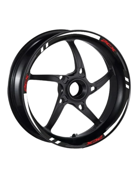 BEYAZ I REFLEKTÖR BASKI HONDA PCX UYUMLU 1 SET JANT ŞERİDİ