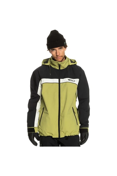 Erkek Snowboard Ceketi Live Wire Yeşil Kayak/snowboard Giyim