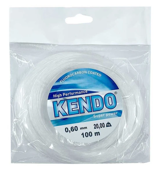 Kendo Premium 100 mt Beyaz Poşet Misina  0,100 mm