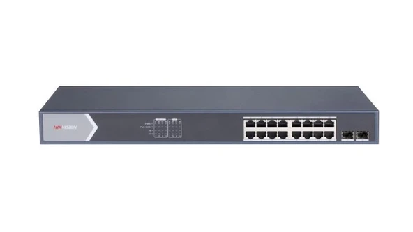 TEKNOTEG - HIKVISION DS-3E1518P-SI 16XGE+2XGE/SFP 225W F.GİGABİT POE SWİTCH