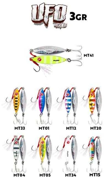 Fujin UFO Micro Jig 3gr  MT04 Zebra Glow