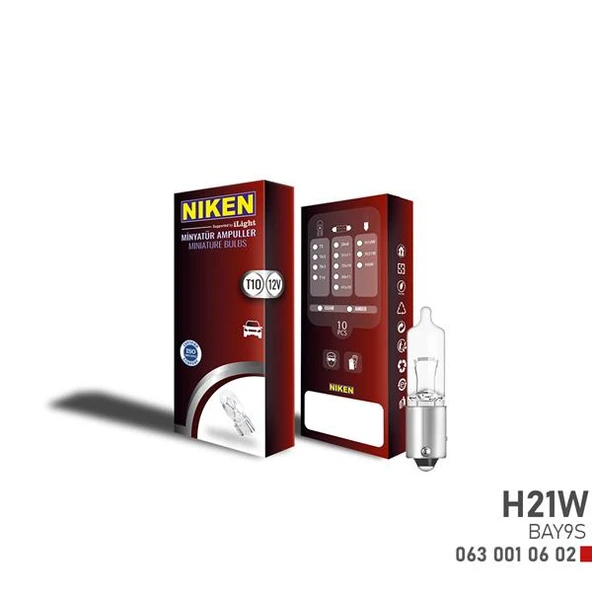 NIKEN H21W MINYATUR AMPUL BAY9S 12V ADET FİYAT - 1