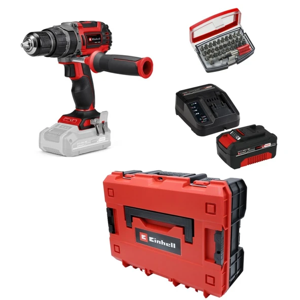 Einhell Tp-Cd 18/60 Li-I Bl Solo +1 x 4 Ah Akü ve 32 Parça Bits Uç Seti (Çantalı)