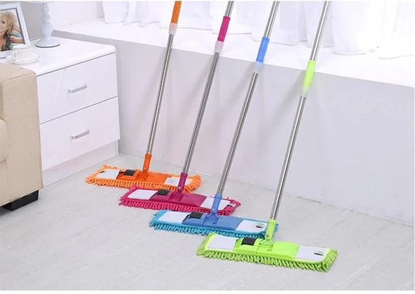 Paspas Yedeği Mikrofiber Makarna Mop Paspas Yedeği 60 Cm - 5