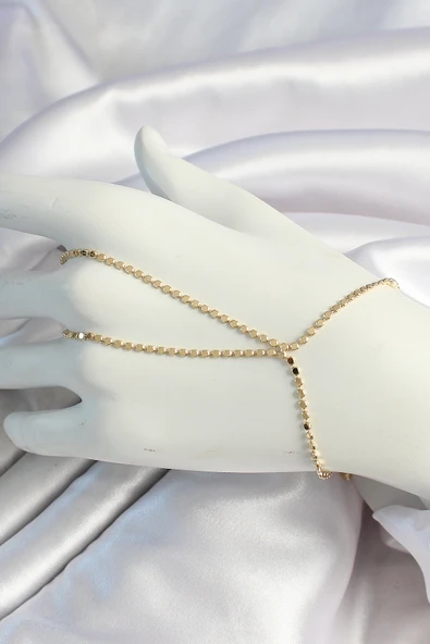 Pirinç Gold Renk Ezme Zincir Şahmeran - TJ-SN642