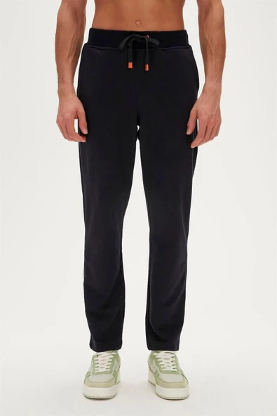 23.02.14.001 Plaın Sweatpants Erkek Yandan Cepli Logolu Eşofman Altı