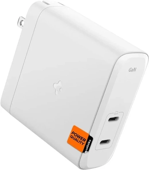 Spigen GaN III 352 35W 2 Bağlantı Noktalı Kompakt Katlanabilir Çift USB C Duvar Şarj Cihazı PD PPS