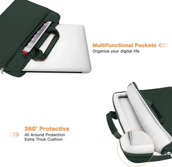 MOSISO 360 Koruyucu Laptop Omuz Çantası - 3
