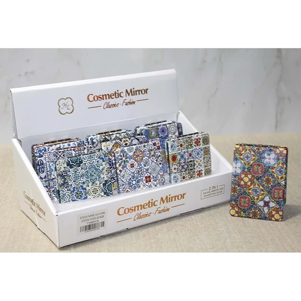 KENPAZAR Taşlı El Aynası Dikdörtgen İnce - 2