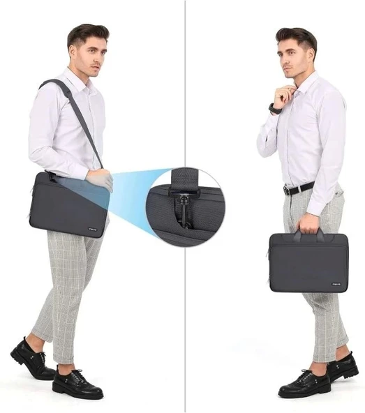 MOSISO 360 Koruyucu Laptop Omuz Çantası - 6