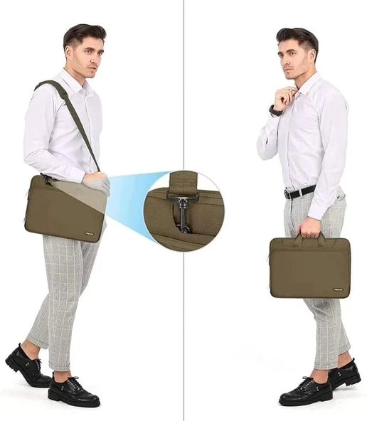 MOSISO 360 Koruyucu Laptop Omuz Çantası - 6