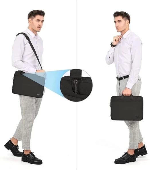 MOSISO 360 Koruyucu Laptop Omuz Çantası - 5