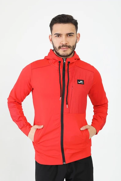 Erkek Günlük Sweatshirt Kapşonlu Full Zip Poly.Crush M 4232302
