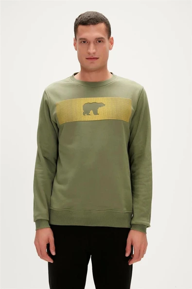 19.02.12.007 Fancy Crewneck Erkek Baskılı Sweatshirt