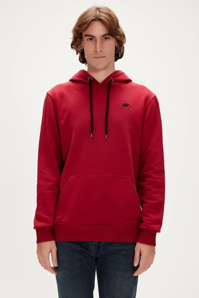 22.02.12.032 Bad Neck Hoodıe Erkek Logolu Sweatshirt