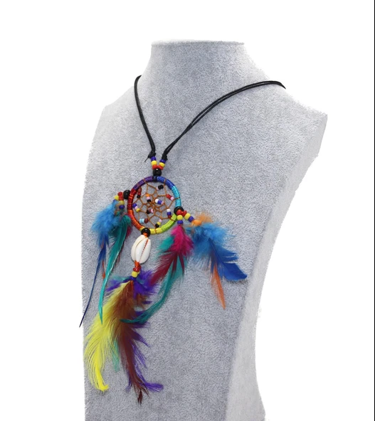 KENPAZAR Kolyeli Düş Kapanı Dreamcatcher Rüyakapanı Dekoratif Hediyelik