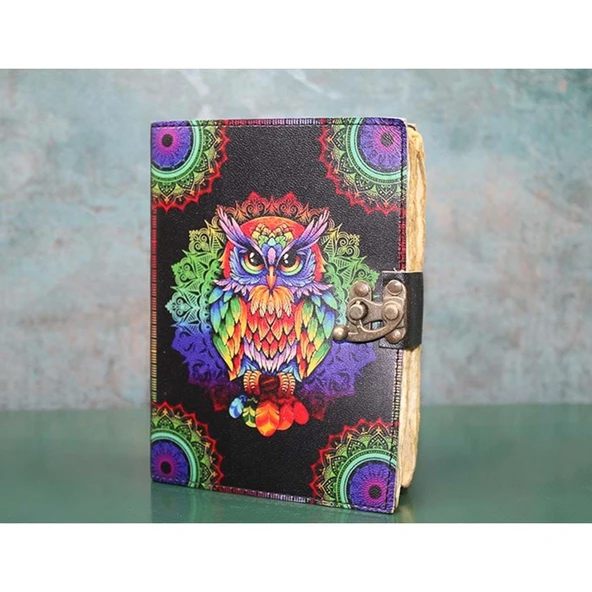 KENPAZAR Baykuşlu Deri Defter