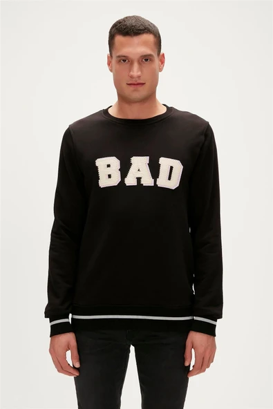 Felt Crewneck Erkek Sweatshirt