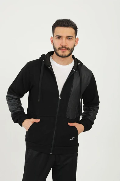 Erkek Günlük Sweatshirt Kapşonlu Full Zip Break 4222315