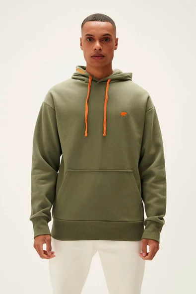 Erkek Sweatshirt Haki 22.02.12.037 Blaze Hoodıe