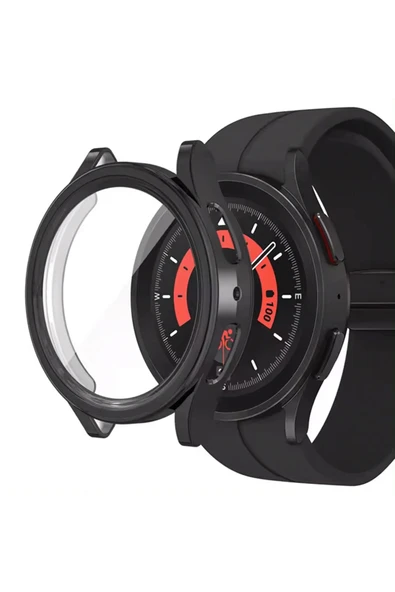 Samsung Galaxy Watch 5 Pro 45 mm  ile Uyumlu Kasa ve Ekran Koruyucu 360 Koruma Kapak