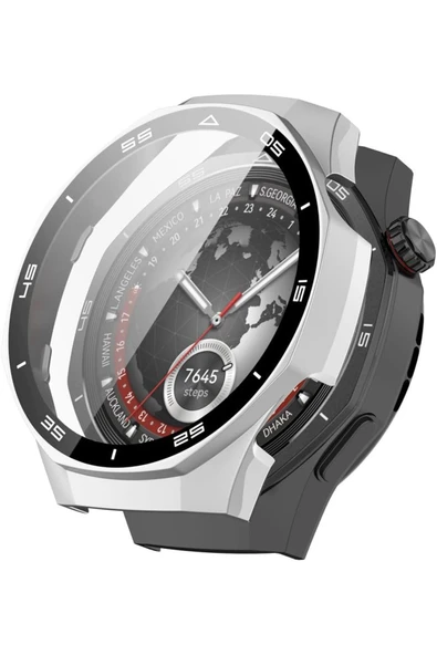 Huawei GT5 Pro 46 MM ile Uyumlu Kadranlı Kasa  ve Ekran Koruyucu 360 Koruma Kapak