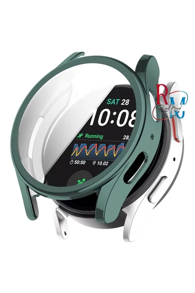 Samsung Galaxy Watch 7 40 mm  ile Uyumlu Kasa ve Ekran Koruyucu 360 Koruma Kapak - 2