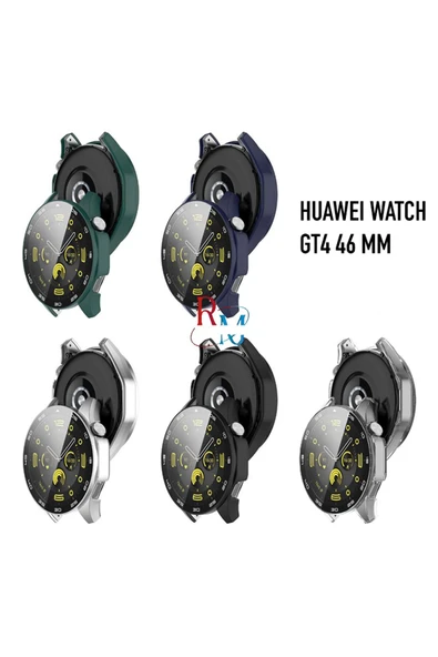 Huawei Watch GT4 46 mm  ile Uyumlu Kasa ve Ekran Koruyucu 360 Koruma Kapak - 3