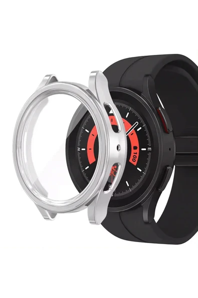 Samsung Galaxy Watch 5 Pro 45 mm  ile Uyumlu Kasa ve Ekran Koruyucu 360 Koruma Kapak