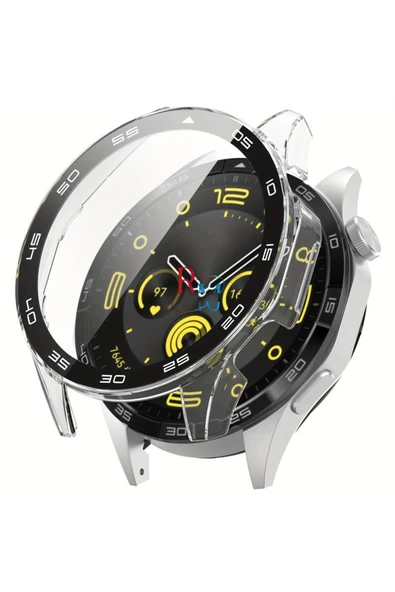 Huawei Watch GT3 46 mm  ile Uyumlu Kasa ve Ekran Koruyucu 360 Koruma Kapak