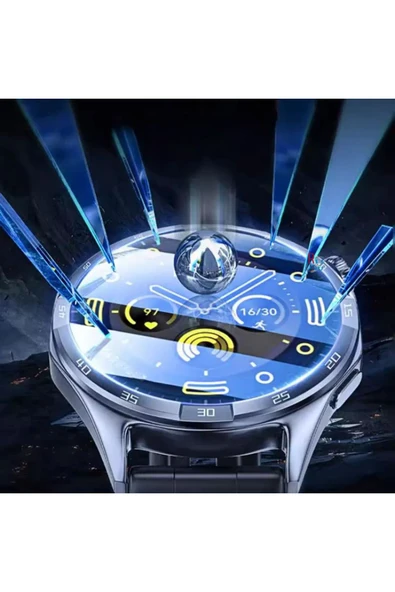 Huawei Watch GT3 Pro 46 mm ile Uyumlu Ekran Koruyucu Kolay Uygulanabilir Aparatlı Ekran Koruyucu - 5
