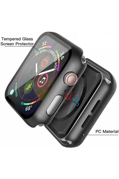 Apple Watch Se 4 5 Seri 40 mm ile Uyumlu Kasa ve Ekran Koruyucu 360 Koruma Kapak - 4