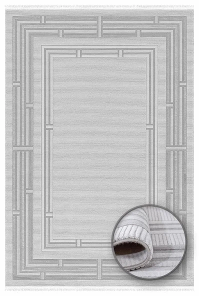 Duru Halı Salon Halısı 200x290 Maçka 2157A Gri